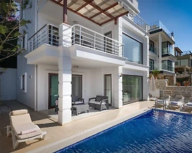 Kaş Kalkan'da Göz Alıcı Deniz Manzaralı, Özel Havuzlu, 3+1 Villa - 3
