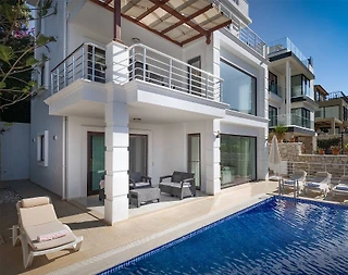 Kaş Kalkan'da Göz Alıcı Deniz Manzaralı, Özel Havuzlu, 3+1 Villa - 3