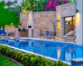 Kaş İslamlar'da Çekirdek Ailelere Uygun, Özel Havuzlu, 4 Kişilik Villa - 3