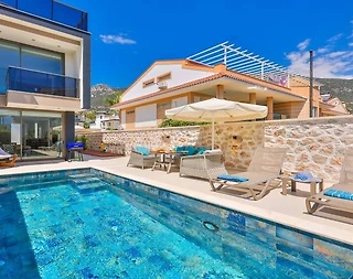 Kaş Kalkan'da Balayı Çiftlerine Uygun, Özel Havuzlu, Kiralık Villa - 1
