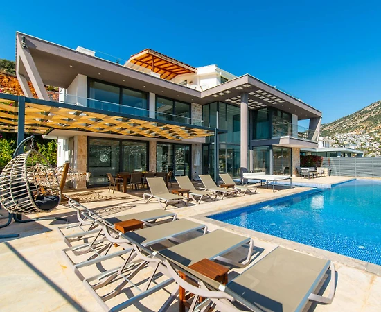 Kaş Kalkan'da Benzersiz Deniz Manzaralı, Özel Havuzlu, 5+1 Lüks Villa - 1