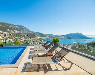 Kaş Kalkan'da Benzersiz Deniz Manzaralı, Özel Havuzlu, 5+1 Lüks Villa - 5