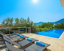 Kaş Kalkan'da Benzersiz Deniz Manzaralı, Özel Havuzlu, Geniş Villa - 3