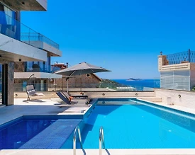 Kaş Kalkan'da Benzersiz Deniz Manzaralı, Özel Havuzlu, İkiz Villa - 3