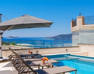 Kaş Kalkan'da Benzersiz Deniz Manzaralı, Özel Havuzlu, İkiz Villa - 4