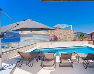 Kaş Kalkan'da Benzersiz Deniz Manzaralı, Özel Havuzlu, İkiz Villa - 5