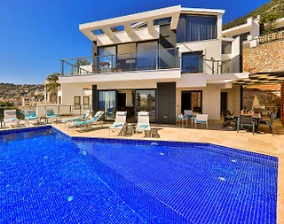 Kaş Kalkan'da Büyüleyici Deniz Manzaralı, Özel Havuzlu, Modern Villa - 1