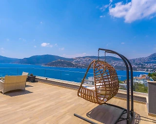 Kaş Kalkan'da Deniz Manzaralı, Isıtmalı Havuzlu, Görkemli Villa - 4
