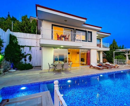 Kaş Üzümlü'de Muhteşem Doğa İçerisinde, Özel Havuzlu, Kiralık Villa - 1