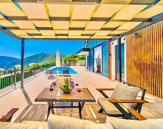Kaş Kalkan'da Deniz Manzaralı, Modern Tasarımlı, Konforlu Villa - 5