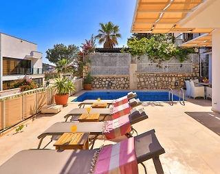 Kaş Kalkan'da Deniz Manzaralı, Özel Havuzlu, 3+1 Lüks Villa - 5