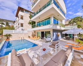 Kaş Kalkan'da Deniz Manzaralı, Özel Havuzlu, 3+1 Villa - 2