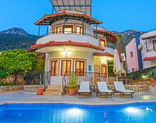 Kaş Kalkan'da Deniz Manzaralı, Özel Havuzlu, 3+1 Villa - 1