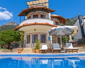 Kaş Kalkan'da Deniz Manzaralı, Özel Havuzlu, 3+1 Villa - 2