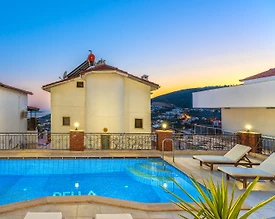 Kaş Kalkan'da Deniz Manzaralı, Özel Havuzlu, 3+1 Villa - 3