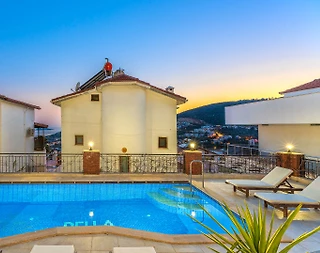 Kaş Kalkan'da Deniz Manzaralı, Özel Havuzlu, 3+1 Villa - 3