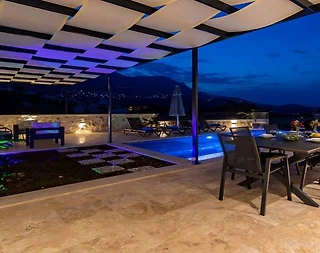 Kaş Kalkan'da Deniz Manzaralı, Özel Havuzlu, 6 Kişilik, Lüks Villa - 5