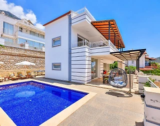 Kaş Kalkan'da Deniz Manzaralı, Özel Havuzlu, 7 Kişilik Villa - 1