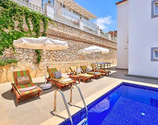 Kaş Kalkan'da Deniz Manzaralı, Özel Havuzlu, 7 Kişilik Villa - 5