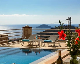 Kaş Kalkan'da Deniz Manzaralı, Özel Havuzlu, 8 Kişilik Villa - 3