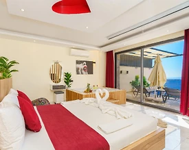 Kaş Kalkan'da Deniz Manzaralı, Özel Havuzlu, Balayı Villası - 3