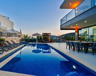 Kaş Kalkan'da Deniz Manzaralı, Özel Havuzlu, Jakuzili, Ferah Villa - 4