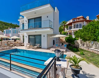 Kaş Kalkan'da Deniz Manzaralı, Özel Havuzlu, Jakuzili Villa - 2