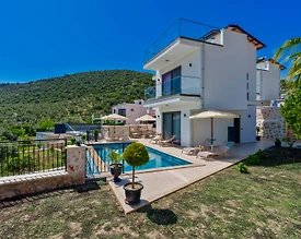 Kaş Kalkan'da Deniz Manzaralı, Özel Havuzlu, Jakuzili Villa - 3