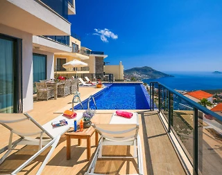 Kaş Kalkan'da Merkezi Konumda, Özel Havuzlu, Kiralık Villa - 5