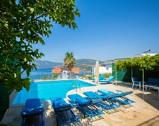 Kaş Kalkan'da Deniz Manzaralı, Özel Havuzlu, Kiralık Villa - 1