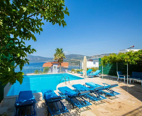 Kaş Kalkan'da Deniz Manzaralı, Özel Havuzlu, Kiralık Villa - 1