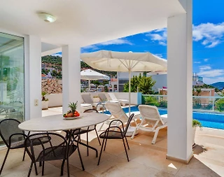 Kaş Kalkan'da Deniz Manzaralı, Özel Havuzlu, Kiralık Villa - 4