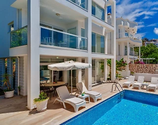 Kaş Kalkan'da Deniz Manzaralı, Özel Havuzlu, Kiralık Villa - 3