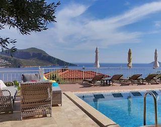 Kaş Kalkan'da Deniz Manzaralı, Özel Havuzlu, Lüks 4+1 Villa - 4