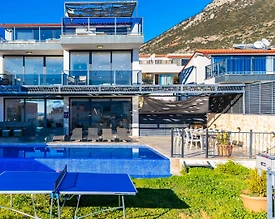 Kaş Kalkan'da Deniz Manzaralı, Özel Havuzlu, Lüks Villa - 2