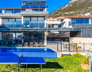 Kaş Kalkan'da Deniz Manzaralı, Özel Havuzlu, Lüks Villa - 2