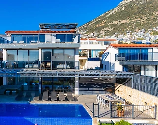 Kaş Kalkan'da Deniz Manzaralı, Özel Havuzlu, Lüks Villa - 4