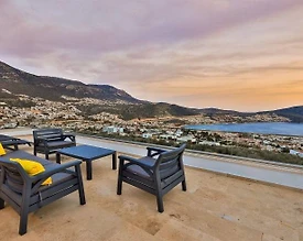 Kaş Kalkan'da Masalsı Deniz Manzaralı, Özel Havuzlu, Lüks Villa - 3