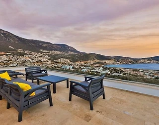 Kaş Kalkan'da Masalsı Deniz Manzaralı, Özel Havuzlu, Lüks Villa - 3