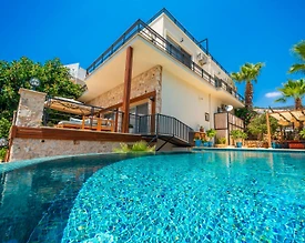 Kaş Kalkan'da Deniz Manzaralı, Özel Havuzlu, Merkezi Villa - 2