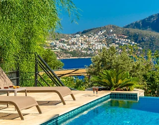 Kaş Kalkan'da Deniz Manzaralı, Özel Havuzlu, Merkezi Villa - 4