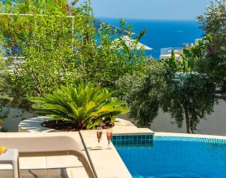 Kaş Kalkan'da Deniz Manzaralı, Özel Havuzlu, Merkezi Villa - 5