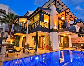 Kaş Kalkan'da Deniz Manzaralı, Sonsuzluk Havuzlu, Lüks Villa - 2