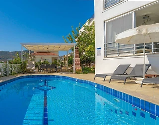 Kaş Kalkan'da Denize Yakın, Özel Havuzlu, Deniz Manzaralı Villa - 5