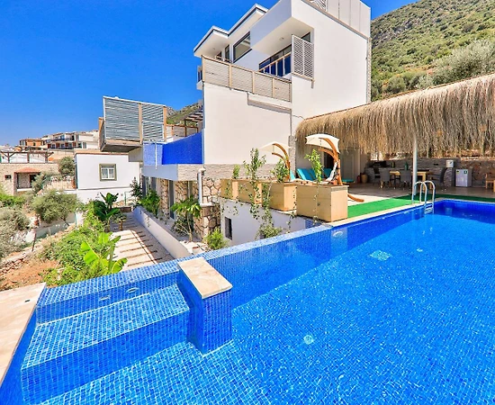 Kalkan Kördere'de Balayı Çiftlerine Uygun, Özel Havuzlu, Tatil Villası - 1
