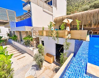Kalkan Kördere'de Balayı Çiftlerine Uygun, Özel Havuzlu, Tatil Villası - 4