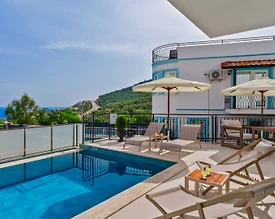 Kaş Kalkan'da Doğa Manzaralı, Özel Havuzlu, Lüks Villa - 3