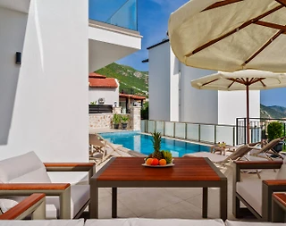 Kaş Kalkan'da Doğa Manzaralı, Özel Havuzlu, Lüks Villa - 5