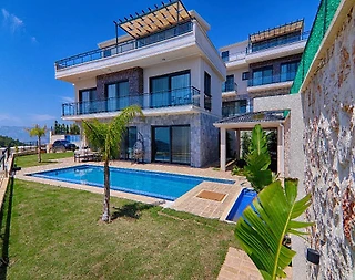 Kaş Kalkan'da Doğa ve Deniz Manzaralı, Özel Havuzlu, Modern Villa - 1
