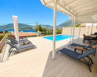 Kaş Kalkan'da Enfes Deniz Manzaralı, 8 Kişilik, Konforlu Villa - 4